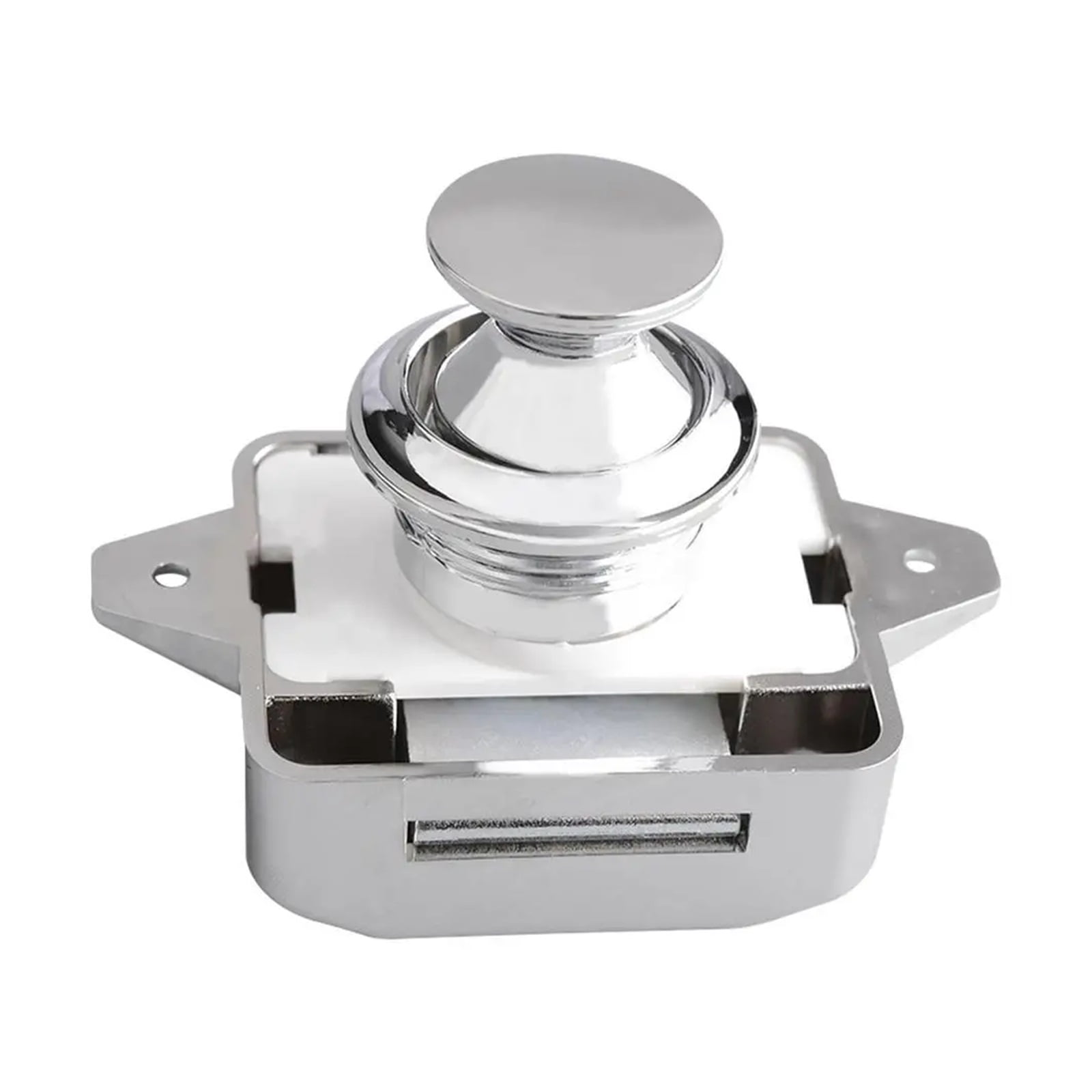 Keyless RV Push Cabinet Lock Push Button Latches Cabinet Door Catches Locks Drawer Keyless Zinc Alloy Button For RVs Camper Van ,Simple to Install