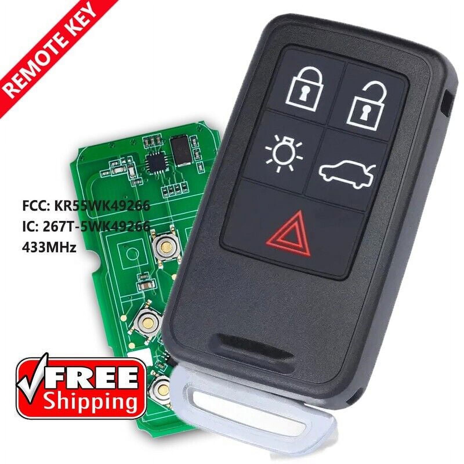 Keyless Remote Car Key Fob for Volvo S80 S60 V60 XC6 V70 KR55WK49266
