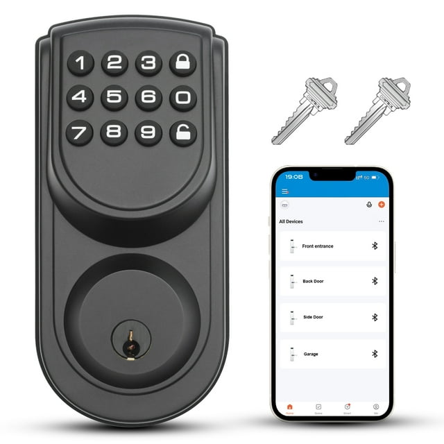 Keyless Smart Electronic Entry Door Lock Keypad Deadbolt - Walmart.com