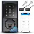 thumbnail image 1 of Keyless Smart Fingerprint Electronic Entry Door Lock Keypad Deadbolt, 1 of 5