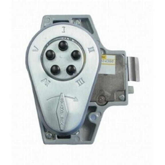 Keyless Spring Latch Lock with No Holdback - Satin Chrome