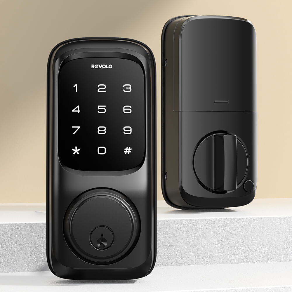 Keyless Touch Screen Keypad Door Locks, Revolo Smart Keypad Door Knob