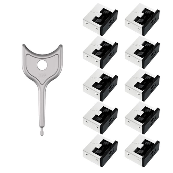 Keyless USB Port Blocker Metal Security for PC Laptop Tool-Free Installation