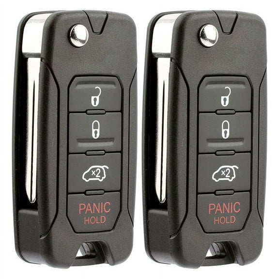 KeylessOption 2 Pack Flip Style Automotive Keys & Remotes