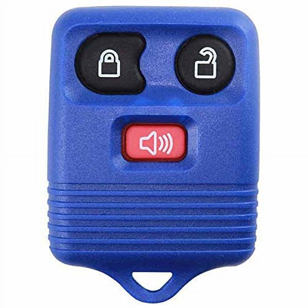 KeylessOption Blue Replacement 3 Button Keyless Entry Remote Control