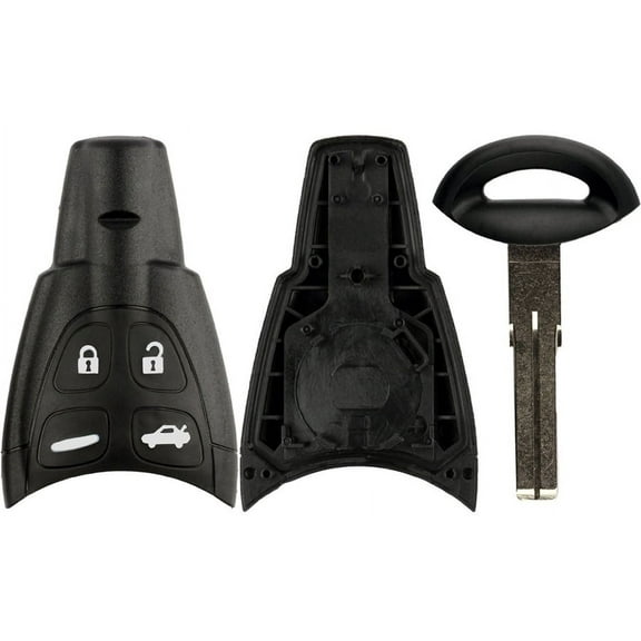 KeylessOption Just the Case Keyless Entry Remote Control Car Key Fob Shell Button Fix LTQSAAM433TX for Saab