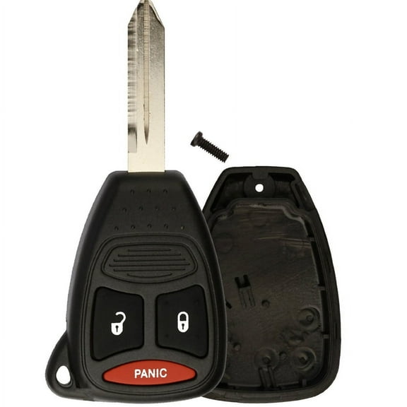 KeylessOption Just the Case Shell Key Fob Keyless Entry Remote 3 Button for Jeep Dodge Chrysler KOBDT04A