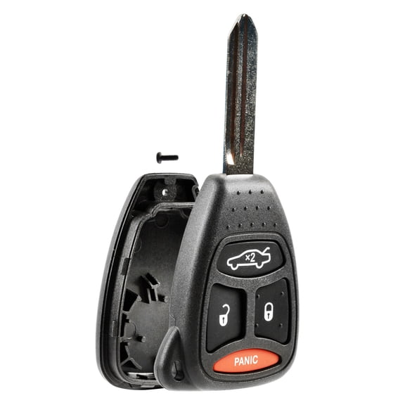 KeylessOption Just the Case Shell Key Fob Keyless Entry Remote 4 Button for Jeep Dodge Chrysler KOBDT04A
