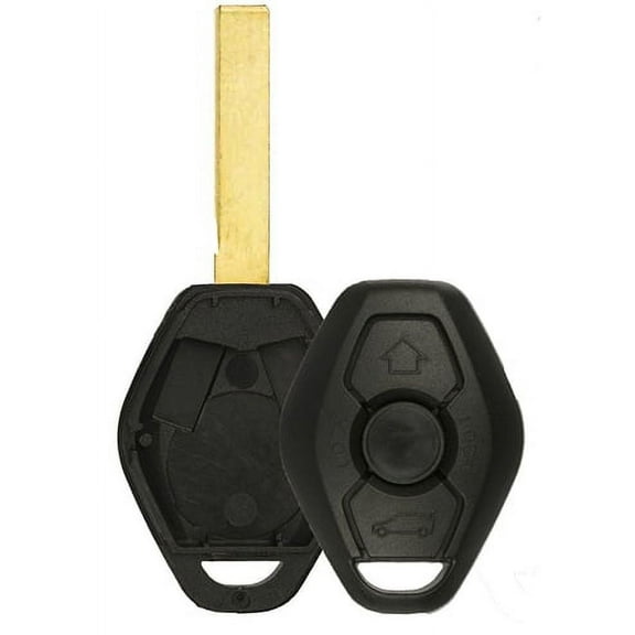KeylessOption Just the Case Shell Key Fob Keyless Entry Remote W/ Smooth Blade for BMW 3 series / 5 series / 7 series / M series / X series LX8FZV