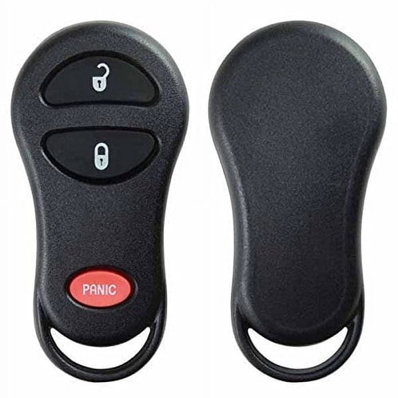 KeylessOption Just the Case Shell Key Fob Keyless Entry Remote for Chrysler / Jeep / Dodge GQ43VT13T GQ43VT17T GQ43VT9T