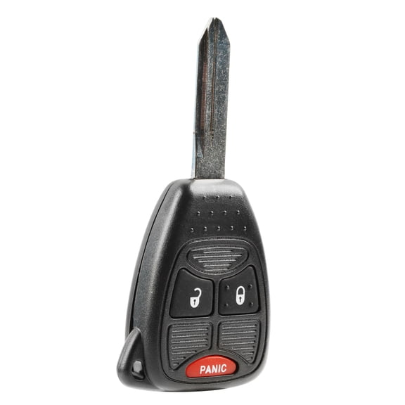 KeylessOption Key Fob Transmitter for 2004-2007 Dodge/Chrysler Models, 3-Button, Uncut Key