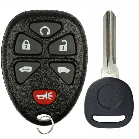 Keylessoption Keyless Entry Remote Fob with Transponder Chip Ignition Key for GM Vehicles