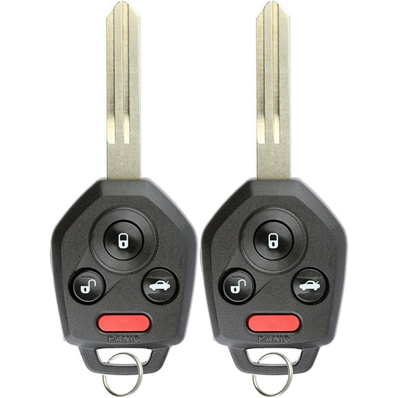 Keylessoption Keyless Entry Remote Car Key Fob Blank Uncut Chip for Women, Pack of 2