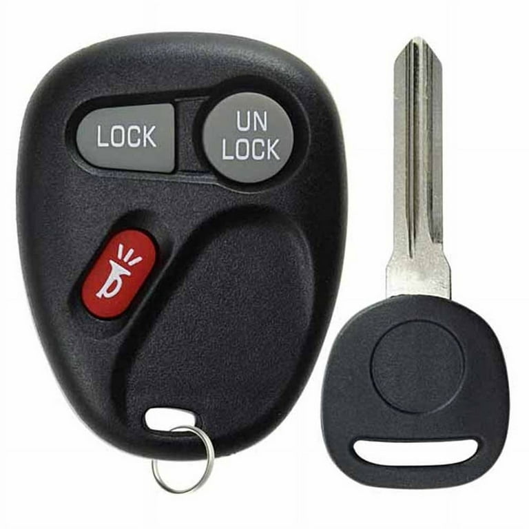 KeylessOption Keyless Entry Remote Car Key Fob and Key Replacement 15732803 for  Chevy GMC Oldsmobile 