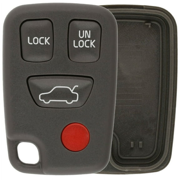 KeylessOption Keyless Entry Remote Case Shell Button Pad Outer Cover HYQ1512J 9166200 for 1997-2005 Volvo Vehicles