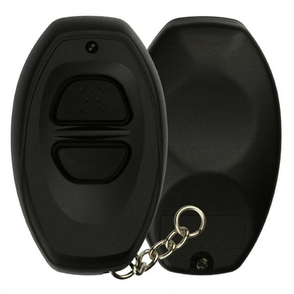 KeylessOption Keyless Entry Remote Control Black Car Key Fob Shell Case Cover Button Pad for Toyota Dealer Installed Alarm System BAB237131-022