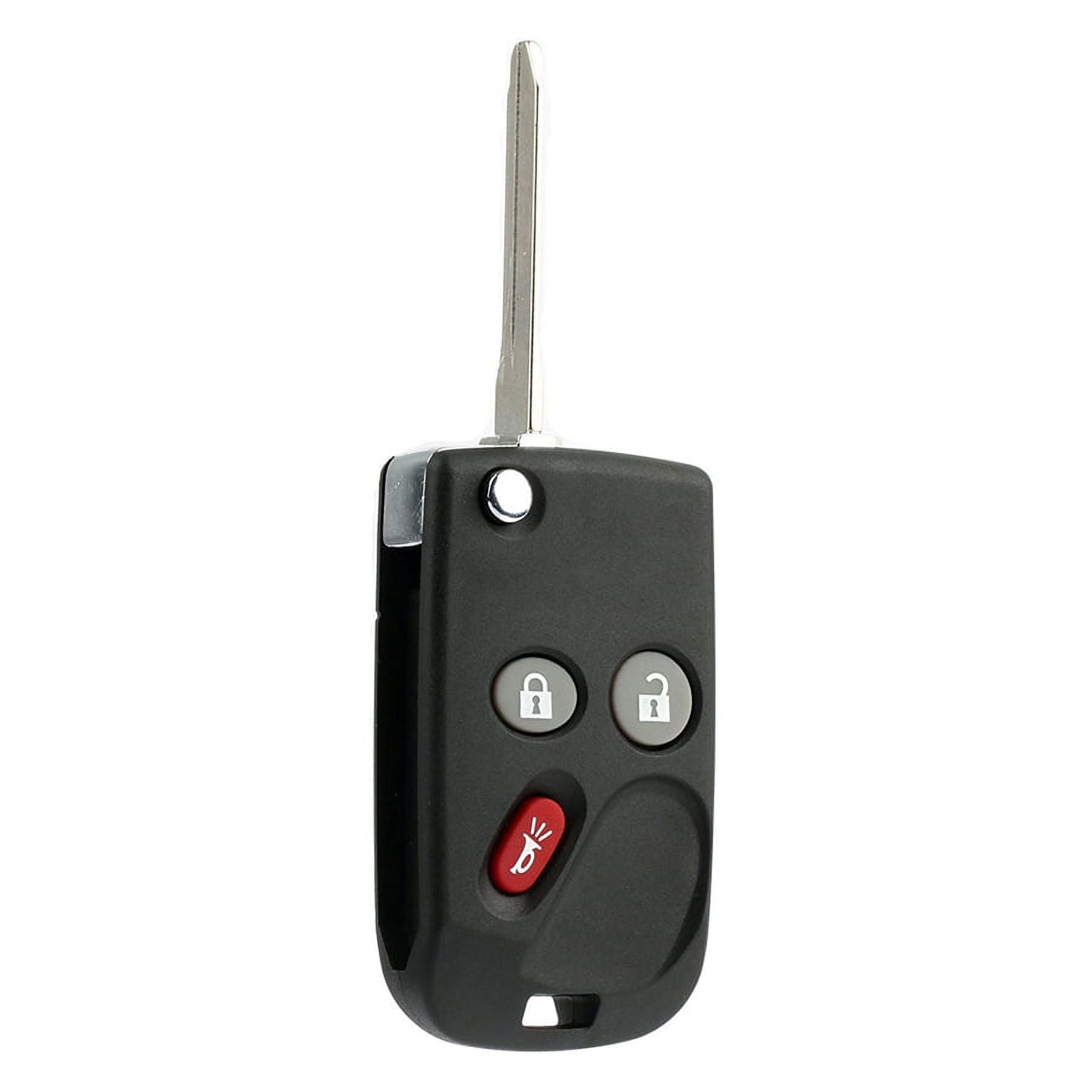 KeylessOption Keyless Entry Remote Control Car Flip Ignition Key Fob Replacement LHJ011 for