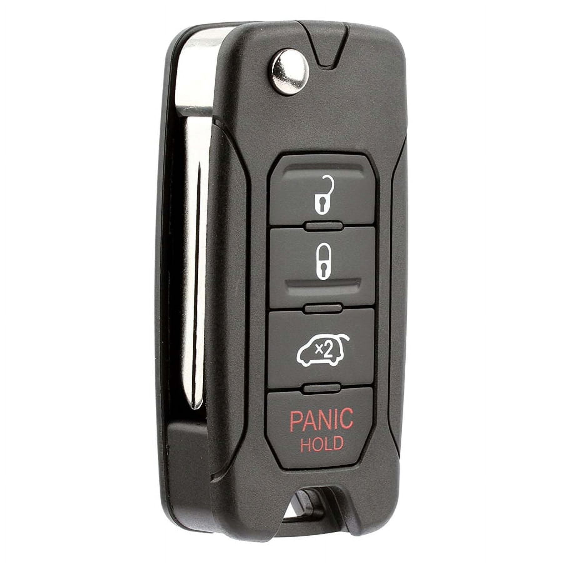 2-Pack Keyless Entry Remote Key Fob Shell Case – Replacement Buttons & Blade For OUCG8D-620M-A