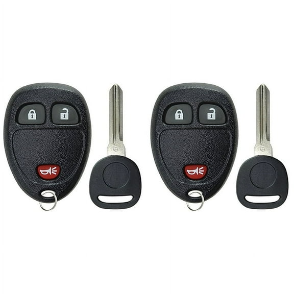 KeylessOption Keyless Entry Remote Control Car Key Fob Replacement 15777636 with Key for 2006-2011 Chevy HHR