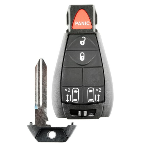 KeylessOption Keyless Entry Remote Control Car Smart Key Fob Starter Clicker for 08-15 Fobik Chrysler Dodge Volkswagen Vehicles