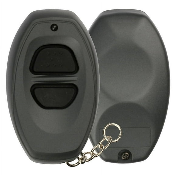 KeylessOption Keyless Entry Remote Control GREY Car Key Fob Shell Case Cover Button Pad for Toyota Dealer Installed Alarm System BAB237131-022