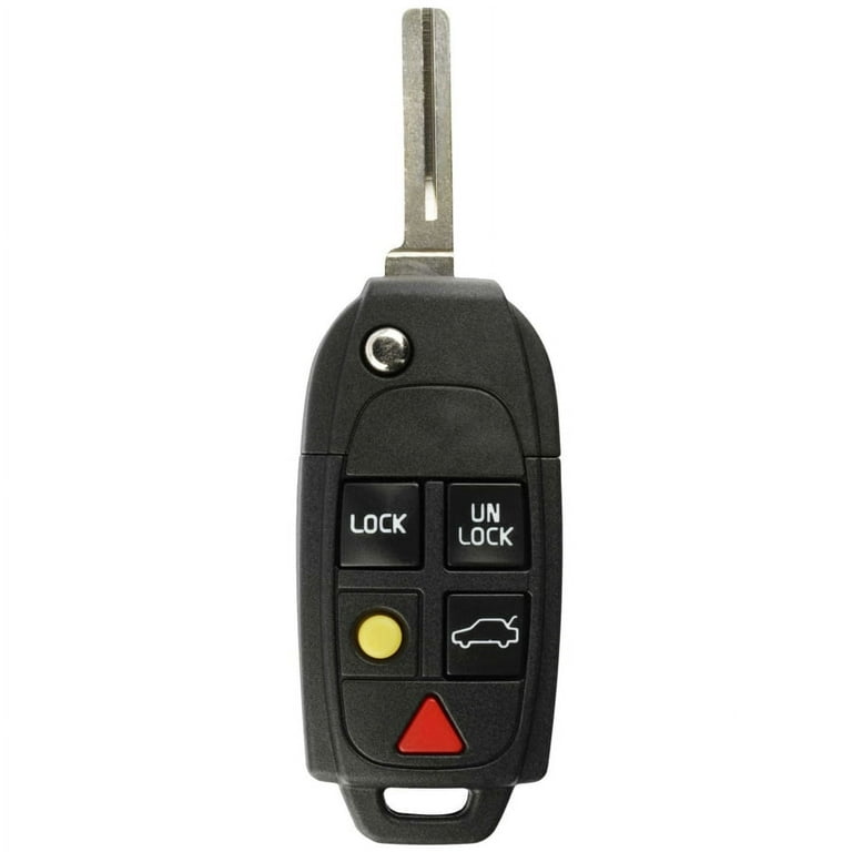 KeylessOption Keyless Entry Remote Control Uncut Blank Car Ignition Key Fob  Replacement LQNP2T-APU for Volvo