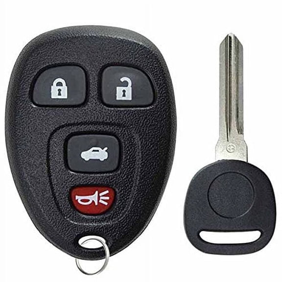 KeylessOption Keyless Entry Remote Fob Uncut Ignition Car Key Replacement for Impala Lucerne DTS Monte Carlo