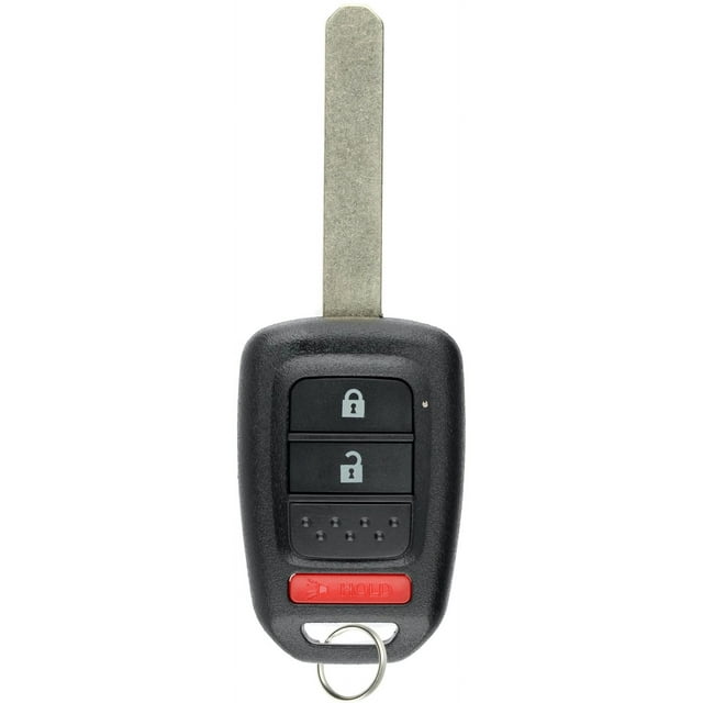 KeylessOption Keyless Entry Remote Fob Uncut Ignition Car Key for Honda Fit CR-V HR-V Crosstour C64