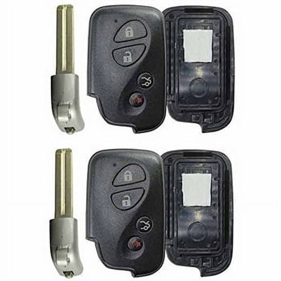 KeylessOption Keyless Entry Remote Key Fob Car Smart Key Shell Case Button Cover Replacement HYQ14AAB, HYQ14ACX, HYQ14AEM for Lexus Vehicles