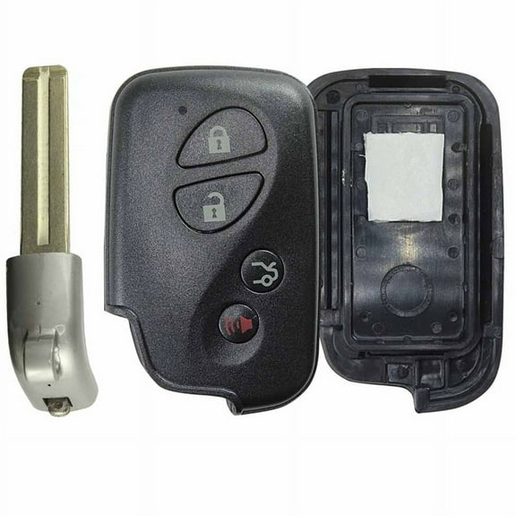 KeylessOption Keyless Entry Remote Key Fob Car Smart Key Shell Case Button Cover Replacement HYQ14AAB, HYQ14ACX, HYQ14AEM for Lexus Vehicles