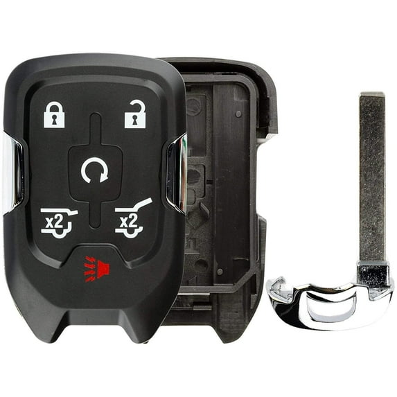 KeylessOption Keyless Entry Remote Key Fob Case Shell Button Pad Outer Cover Housing No Electronics HYQ1AA for Chevy GMC