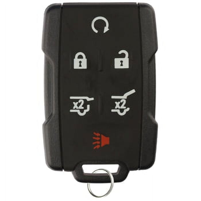KeylessOption Keyless Remote Car Key Fob Case Shell Button Pad Cover M3N-32337100 for 14-18 GMC Yukon Chevy Suburban Tahoe