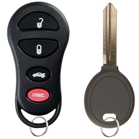 KeylessOption Keyless Remote Fob Uncut Ignition Car Key GQ43VT17T, 04602260 for 2001-2006 Jeep Liberty Stratus Intrepid