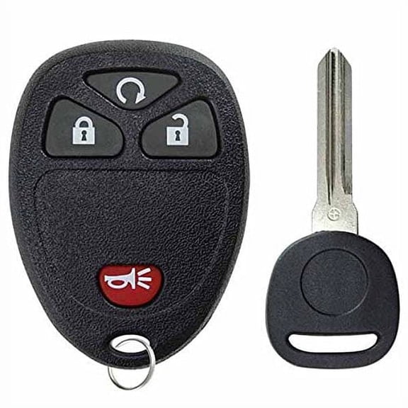 KeylessOption New Keyless Entry Remote Control Car Key Fob Replacement with Transponder Chip Ignition Key 15913421 for Buick Cadillac GMC Chevy Pontiac