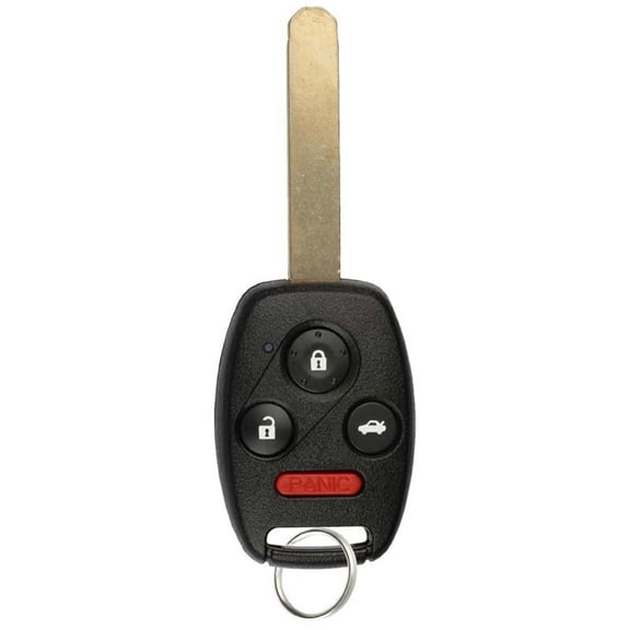 Keylessoption Keyless Entry Remote Control Uncut Ignition Key Fob Replacement for Honda Accord and Pilot KR55WK49308