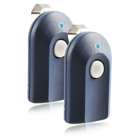 KeylessOption 2 Button Blue Garage Door Remote, 2 Piece