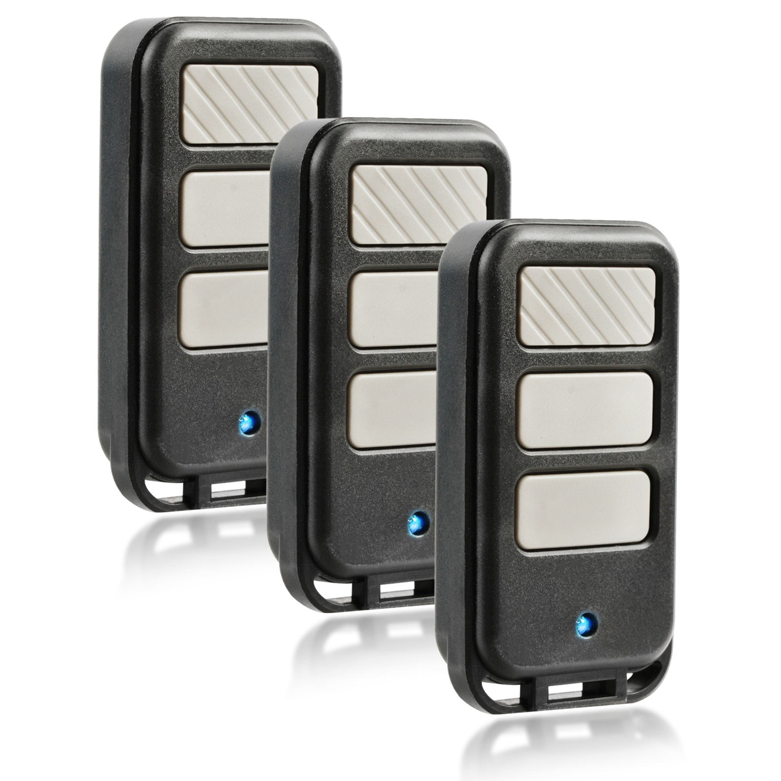 KeylessOption Replacement for LiftMaster 970LM Keychain Remote, 3 pack