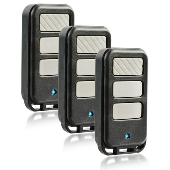 KeylessOption Replacement for LiftMaster 970LM Keychain Remote, 3 pack
