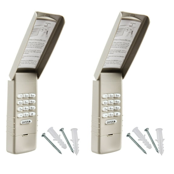 KeylessOption Replacement for LiftMaster 977LM, 139.53754 Garage Door Keypad Opener, 2 pack
