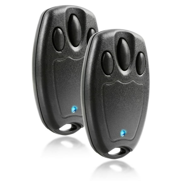 KeylessOption Replacement for LiftMaster, Chamberlain, Craftsman 377LM Keychain Garage Door Remote Opener, 2 pack