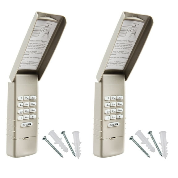 KeylessOption Replacement for LiftMaster Garage Door Opener 66LM 66LC 740CB Keypad Garage Opener, 2 pack