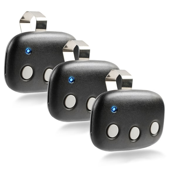 KeylessOption Replacement for Linear MegaCode MCT-3 DNT00089 3-channel Garage Door Remote Opener, 3 pack