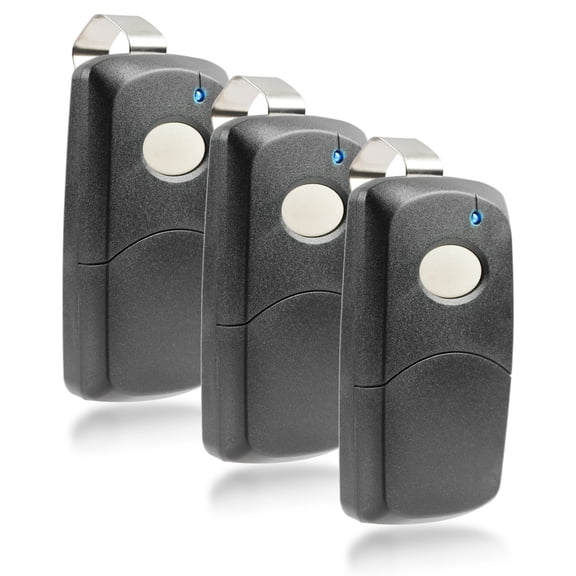 KeylessOption Replacement for Linear Multi-Code 3089 308911 MCS308911 (Black) Garage Door Remotes Opener, 3 pack