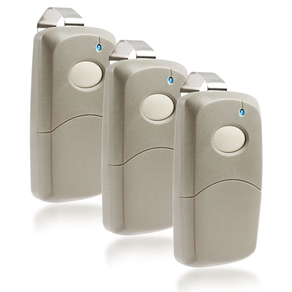 KeylessOption Replacement for Linear Multi-Code 3089 308911 MCS308911 (Tan) Garage Door Remotes Opener, 3 pack