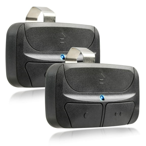 KeylessOption Universal Garage Door Remote Opener Compatible with LiftMaster, Chamberlain, Genie, Linear, 2 pack