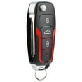 thumbnail image 1 of KeylessOption blank key + flip style remote upgrade for 1998-2016 FoMoCo vehicles, 4-button fob with remote trunk release, 1 of 5