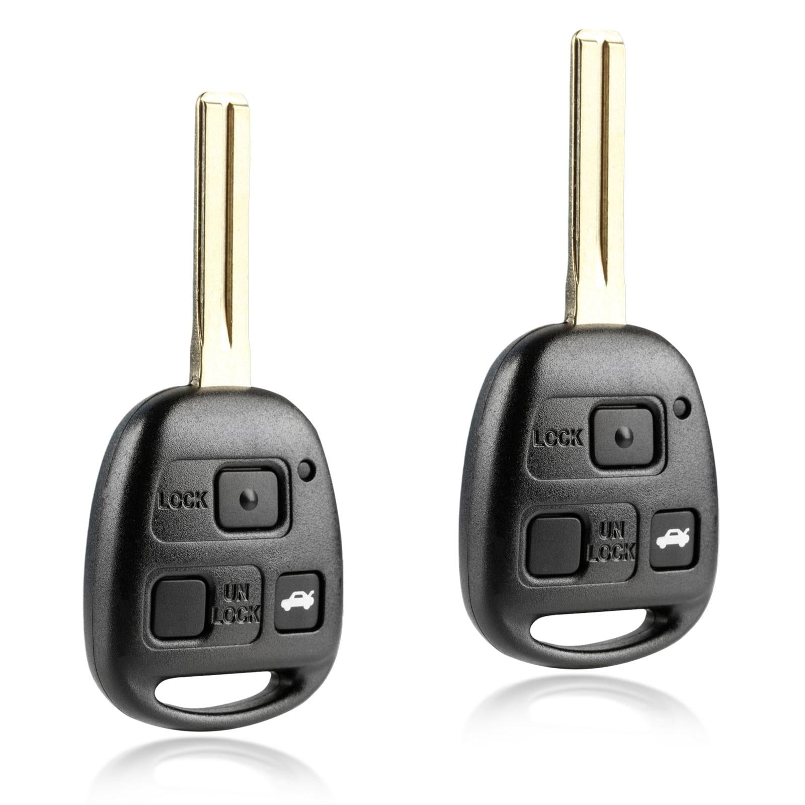 KeylessOption replacement blank key + fob for 1998-2005 Lexus