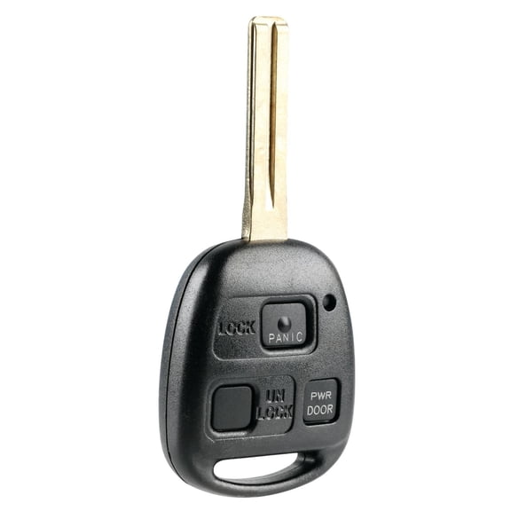 KeylessOption replacement blank key + fob for 2004-2008 Lexus RX (89785-50031) 3- button combination key fob with trunk release