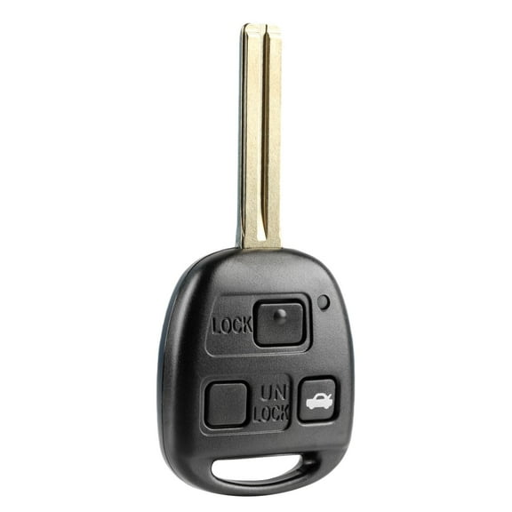KeylessOption replacement blank key + fob for Lexus ES, RX (89785-50031) 3- button combination key fob with trunk release