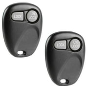 KeylessOption replacement fob for Buick, Cadillac, Chevrolet, GMC, Oldsmobile, Pontiac (16245100-29, 16207901-5) 2-button remote fob, 2 pack